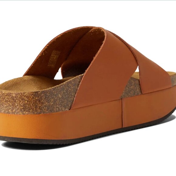 LAST PAIRS! NEW FREE PEOPLE  Sidelines Flatform Sandals  392S0 in sunset orange - Picture 7 of 11
